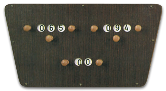Scorebord 3 tellers voor carambole