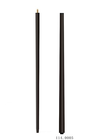 Bridgekeu speelhulpmiddelen voor pool en snooker 147 cm 2-delig van hout zwart