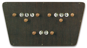 Scorebord 3 tellers voor carambole