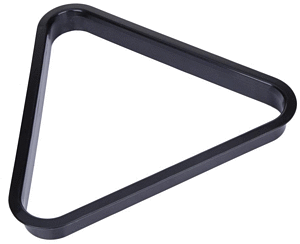Triangel op kunststof voor 57,2 mm standaard poolbal