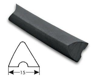Driehoekige band 7081 15 mm, lengte 1 m